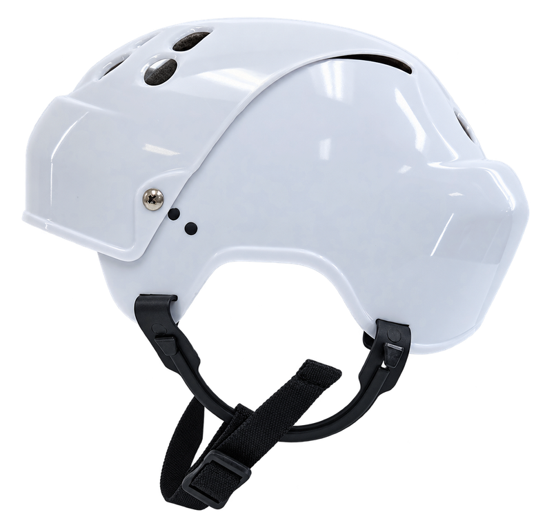 Casque de patineur Hockey Plus Couleur: Blanc Grandeur: Ajustable